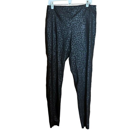 Soft Surroundings Pants Womens Large Black Animal Print Pull On Bottoms - Picture 1 of 8